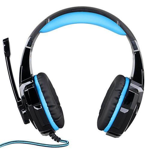 KOTION EACH G9000 USB 7.1 Surround Sound Gaming Headphone Headset Earphone with Microphone LED Light Blue (blue)
