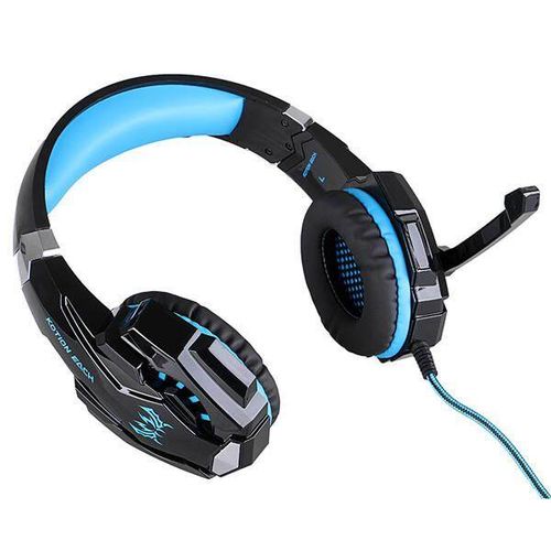 KOTION EACH G9000 USB 7.1 Surround Sound Gaming Headphone Headset Earphone with Microphone LED Light Blue (blue)