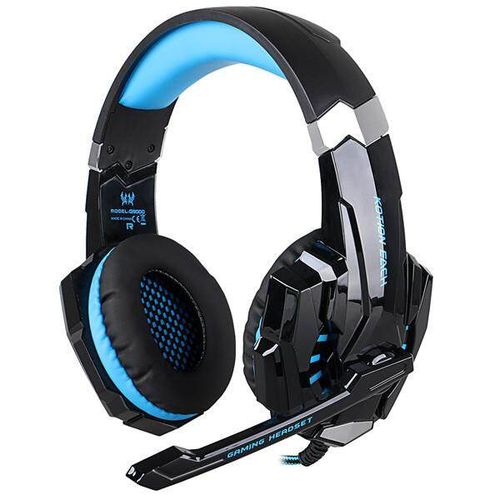 KOTION EACH G9000 USB 7.1 Surround Sound Gaming Headphone Headset Earphone with Microphone LED Light Blue (blue)