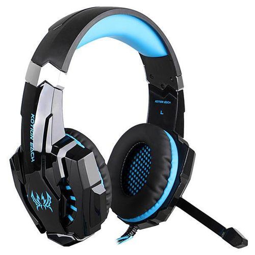 KOTION EACH G9000 USB 7.1 Surround Sound Gaming Headphone Headset Earphone with Microphone LED Light Blue (blue)