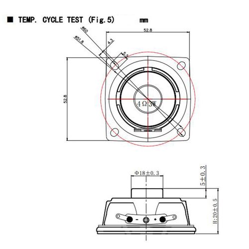 2 inch Speaker 4 Ohm 3W Multimedia Full Range Loudspeaker for Home