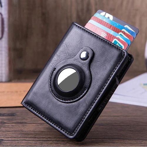New For Airtag Men Holder Money Bags Anti-Lost Gps Protective Cover For Airtag Luxury Multifunctional Wallet