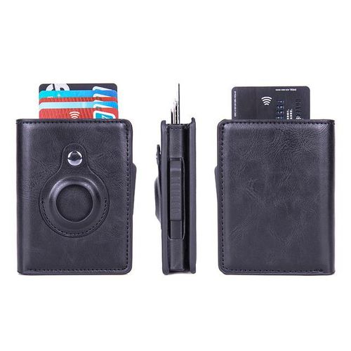 New For Airtag Men Holder Money Bags Anti-Lost Gps Protective Cover For Airtag Luxury Multifunctional Wallet