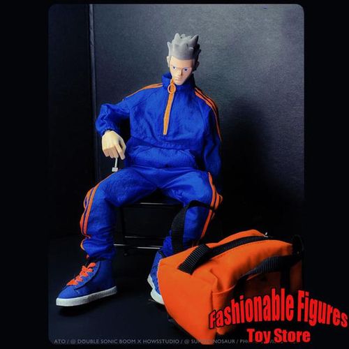 1/6 Men's Sports Sweater Sweatshirt Leisure Trousers Half Zip Pullover Tops Shorts Tracksuit For 12Inch Action Figure Model