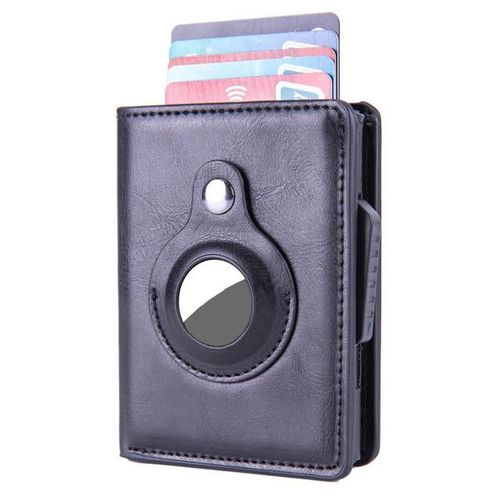 New For Airtag Men Holder Money Bags Anti-Lost Gps Protective Cover For Airtag Luxury Multifunctional Wallet