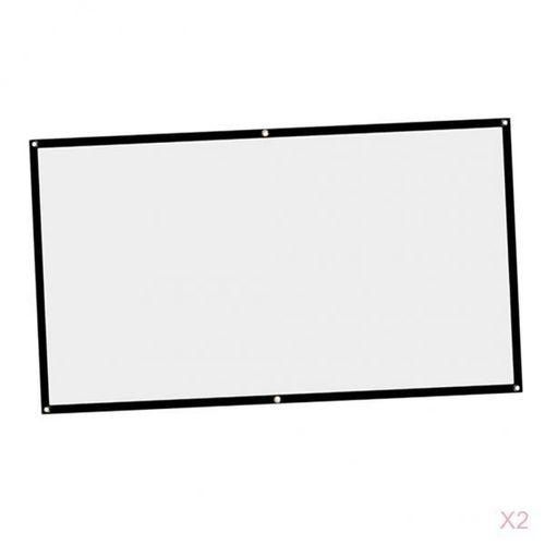 2pcs   HD Projection Screen Anticreases Home Theater Video Projector
