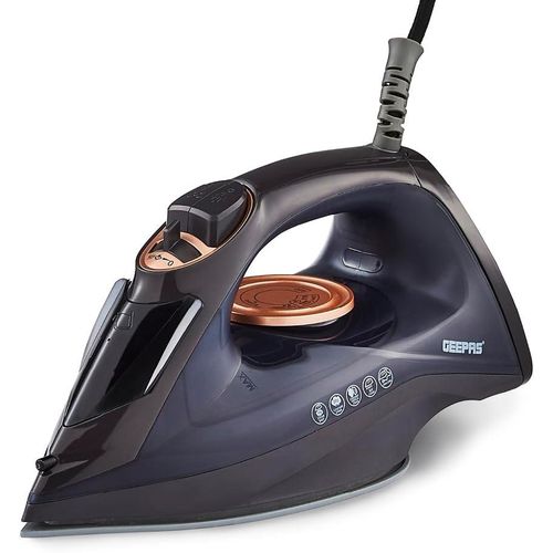 Geepas 2-in-1 Steam Iron, Adjustable Temperature Control,Dry & Wet Steam Iron , Ceramic Soleplate ,Dry,Steam/ Perfect for a busy family home.