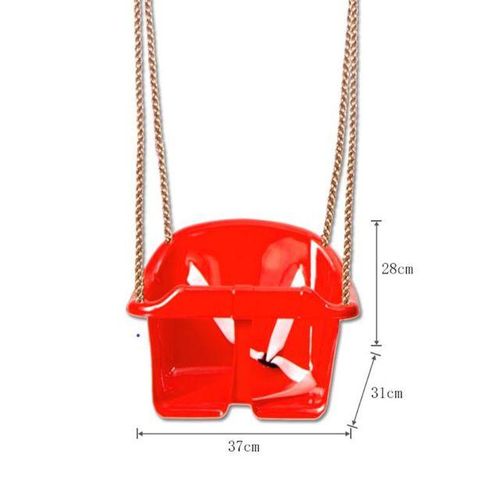 Rope Low Back Full Bucket Swing for Seat for Kids with Rope & Mounting Rings