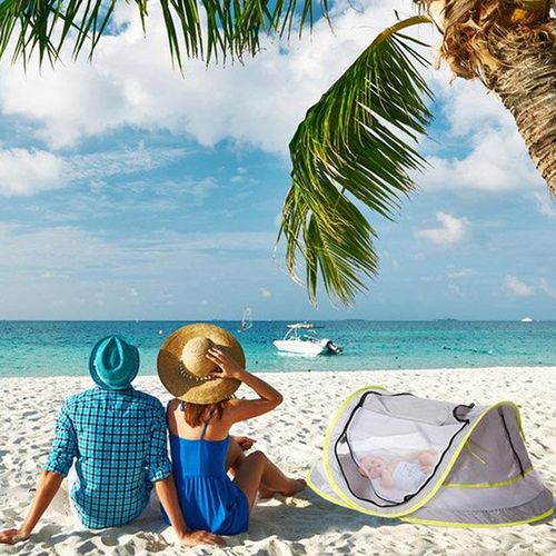 Baby Travel Tent Portable UPF 50+ Sun Shelters Infant Pop Up Folding Outdoor Beach Mosquito Net Toy Sun Shade For Newborn Bed