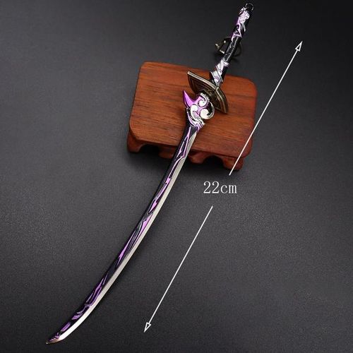 Genshin Impact Cuentas Beelzebul Katana Katana s Samurai Toys for Boy s Real Steel Anime s Keychain
