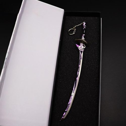 Genshin Impact Cuentas Beelzebul Katana Katana s Samurai Toys for Boy s Real Steel Anime s Keychain