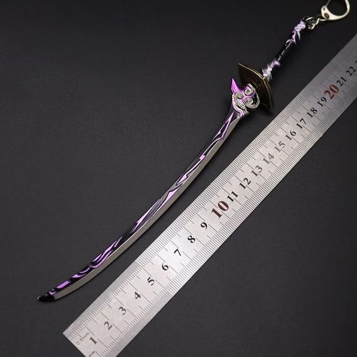 Genshin Impact Cuentas Beelzebul Katana Katana s Samurai Toys for Boy s Real Steel Anime s Keychain