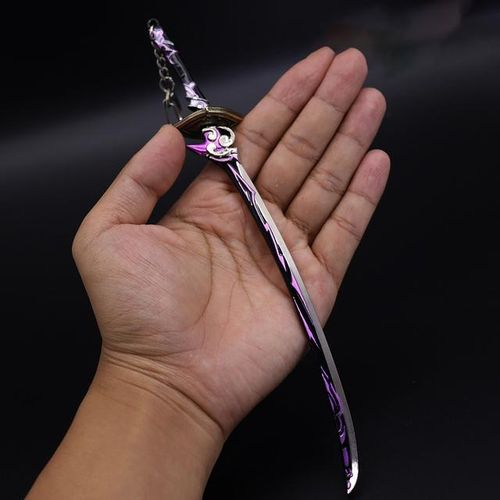 Genshin Impact Cuentas Beelzebul Katana Katana s Samurai Toys for Boy s Real Steel Anime s Keychain