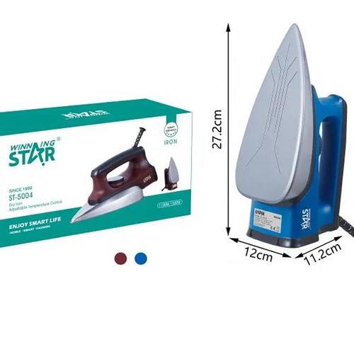 Winning star Dry Iron With Adjustable Temperature Control For Removing Wrinkles From Fabric Fast-Multicolour