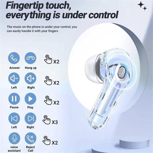 Air39 Wireless Earbuds LED Digital Display Bluetooth 5.3 Headphones Touch Control In-Ear Music Headphones for iPhone