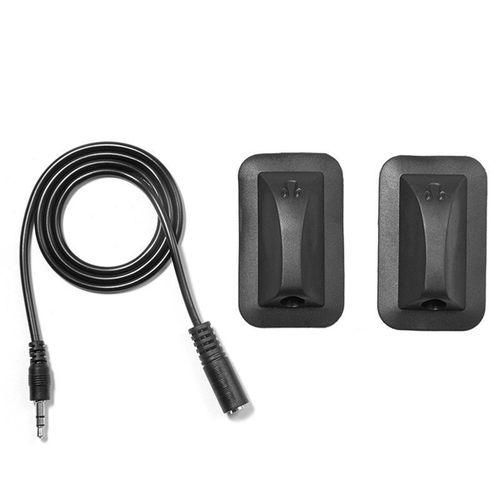 2 X 3.5mm 70cm Audio Headphone Extension Cord For Outdoor