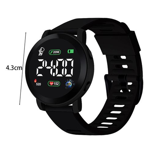 Kids LED Digital Watch Waterproof Auto Date Weekly-Red