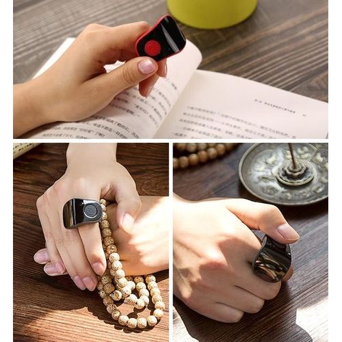Smart Lcd Finger Counter Electronic Finger Ring Hand Tally Prayer Counter Rechargeable Counters