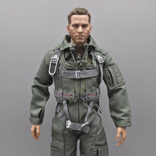 One-piece 1/6 Modern American Special Forces Jumpsuit Aviator Suit Combat Chest for 12 inches Solider Action Figure