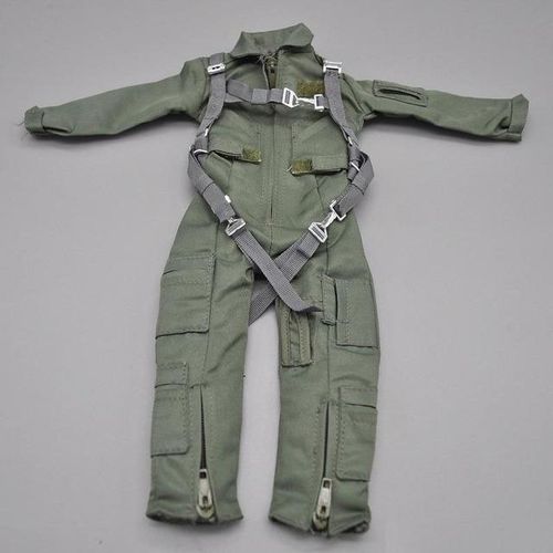 One-piece 1/6 Modern American Special Forces Jumpsuit Aviator Suit Combat Chest for 12 inches Solider Action Figure