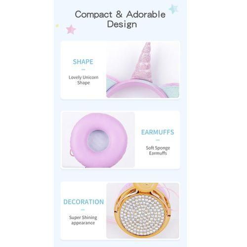 Headphones For Girls Children Teenagers Pink 2