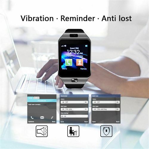 Black DZ09 Smart Fashion Watch for iOS Android