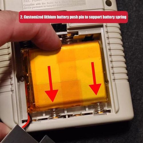2500mah Rechargeable Usb-C For Nintendo Game Boy Gb Dmg Rechargeable Lithium X6u4