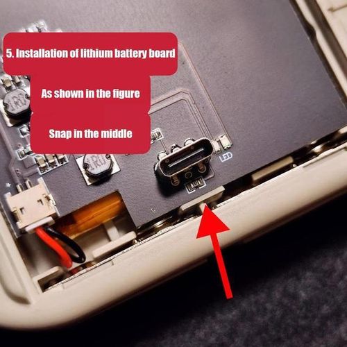 2500mah Rechargeable Usb-C For Nintendo Game Boy Gb Dmg Rechargeable Lithium X6u4
