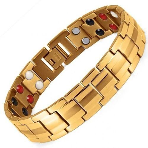Vintage Copper Color Magnetic Bracelet Women Arthritis Pain Relief Adjustable Bio-Energy Blood Pressure Bracelet Health Jewelry