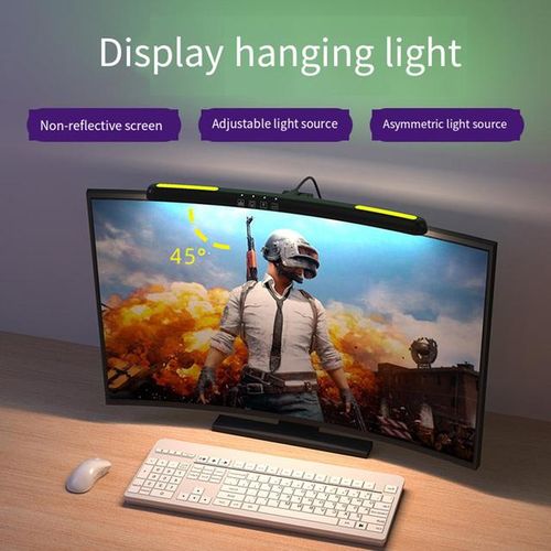 7 Colors Curved Screen Light Bar Led Computer Monitor Rgb Hanging Lamp Monitor Light E-Reading Study On Office Table