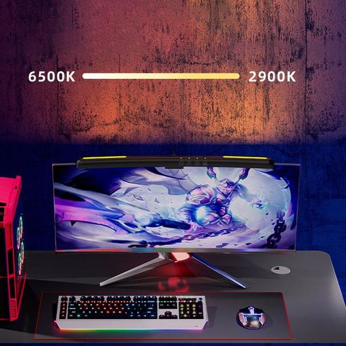 7 Colors Curved Screen Light Bar Led Computer Monitor Rgb Hanging Lamp Monitor Light E-Reading Study On Office Table