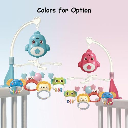 Cute Baby Crib Mobile With Music Star Projection Hanging