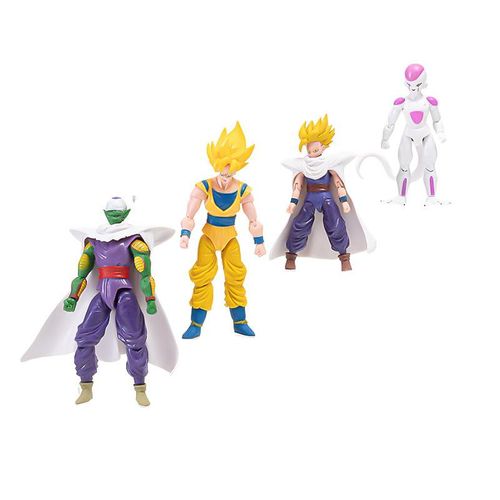 Dragon Ball Anime Son Goku Son Gohan Vegeta Frieza Super Saiyan Anime Action Figure Assembly Model Toys Gift Kids