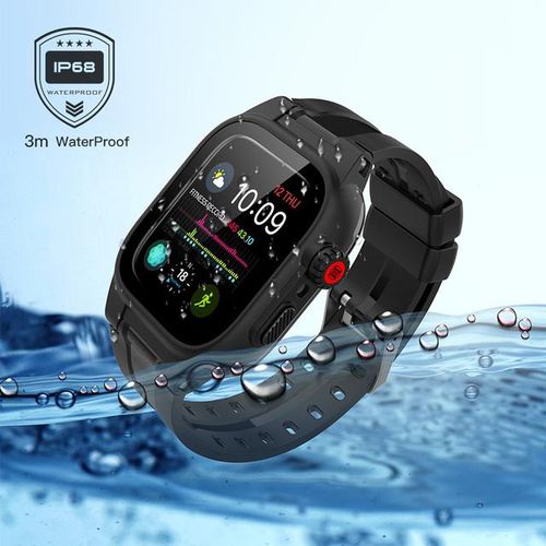 For Watch 6 5 4 3 2 Se 44mm 42mm Shellbox Ip68 Waterproof Case Cover Diving Underwater Swim Outdoor Sports Anti-Fall
