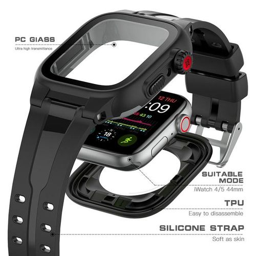 For Watch 6 5 4 3 2 Se 44mm 42mm Shellbox Ip68 Waterproof Case Cover Diving Underwater Swim Outdoor Sports Anti-Fall