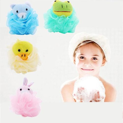 -Shape Infant Shower Sponge Cotton Rubbing Body Wash Towel Brand Newborn Baby Bath Brush Child Shower Bath Product Bath Care