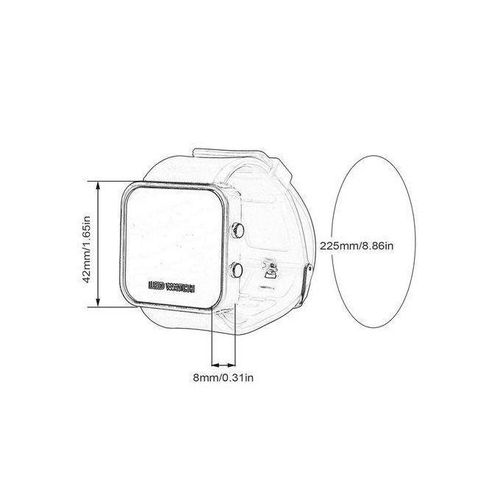 Digital Children Watch Fashion Students Watch Square Shape Watch Dial