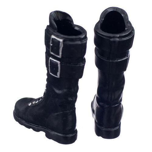 1:6th Combat Boots Women Soldier Uniform Shoes For 12 Inches Black 2