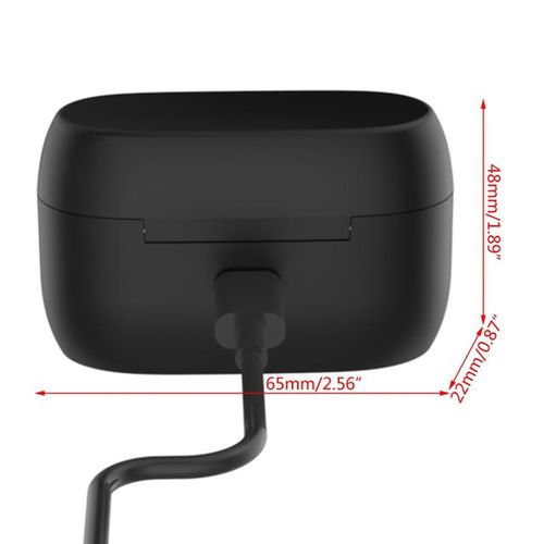 Wireless Earphones Charging Case For Jabra Elite 75t/elite Active 75t Bluetooth Earbuds Charger Box Dust-Proof Charging Case