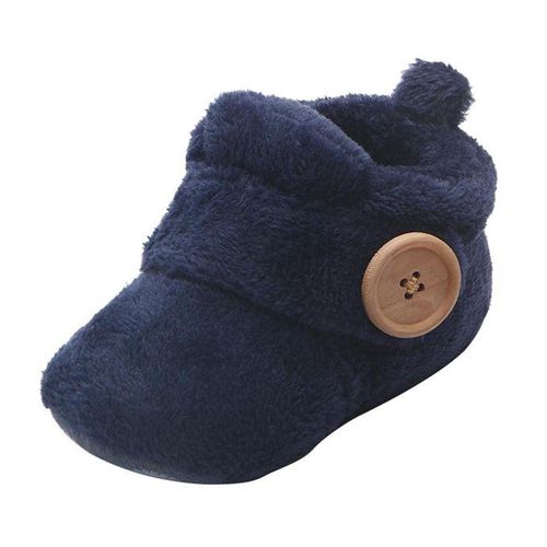 Baby Toddler Warm Shoes Boy Girl’s Prewalker 0-6Months Dark Blue