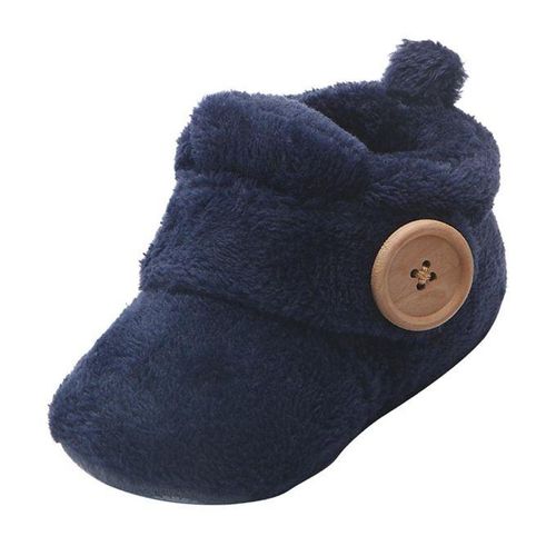Baby Toddler Warm Shoes Boy Girl’s Prewalker 0-6Months Dark Blue