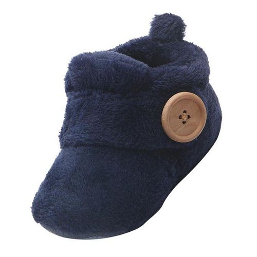 Baby Toddler Warm Shoes Boy Girl’s Prewalker 0-6Months Dark Blue