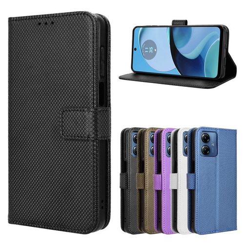 Suitable for Motorola G84 Phone Case Motorola G54/G14 Diamond Pattern Leather Case G64 Flip Card 24