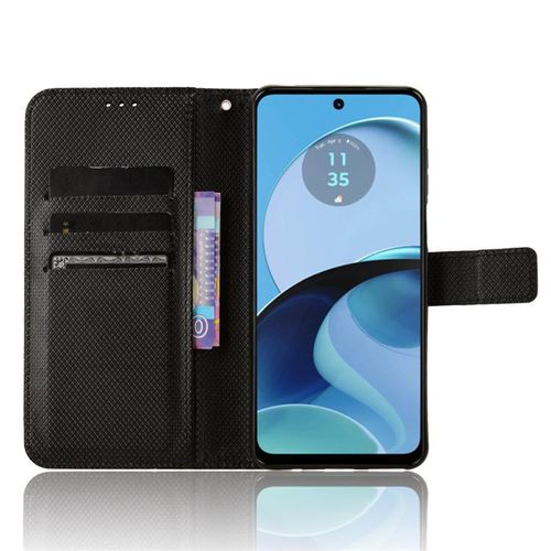 Suitable for Motorola G84 Phone Case Motorola G54/G14 Diamond Pattern Leather Case G64 Flip Card 24