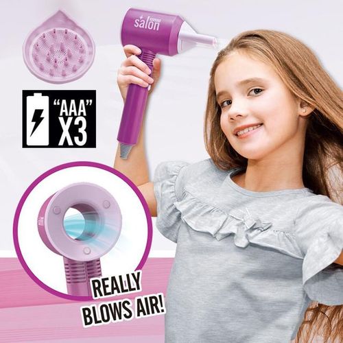 Hair Salon Toys for Girls Beauty Salon Pretend Play Hair Styling Set with Blow Dryer Makeup Set For Kids
