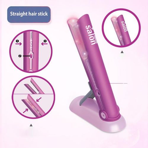 Hair Salon Toys for Girls Beauty Salon Pretend Play Hair Styling Set with Blow Dryer Makeup Set For Kids