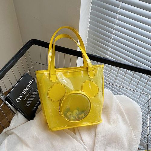 Mickey Doll Transparent Cartoon Printing Tote Bag All- Shoulderbag Messenger Handbag Girls S