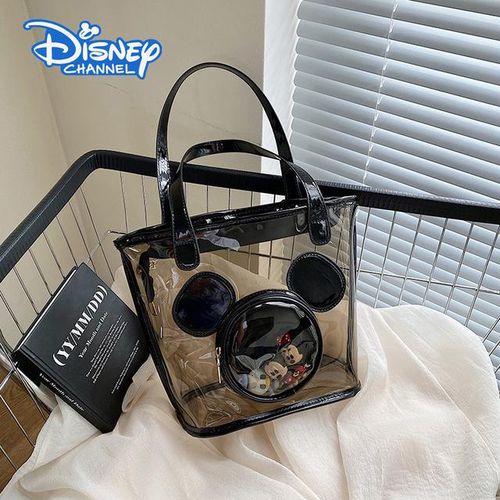 Mickey Doll Transparent Cartoon Printing Tote Bag All- Shoulderbag Messenger Handbag Girls S