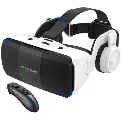 VR Glasses Shinecon Virtual reality G60E 3D VR glasses Google Cardboard Headset Helmet for IOS SmartphoneWireless Rocker