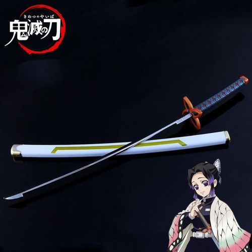 Demon Slayer The Hashira Kochou Shinobu Nichirin Anime Peripheral Katana Keychain Model Toy Christmas